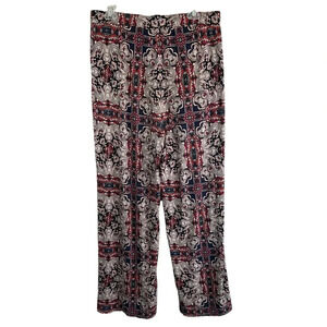 TRUTH BY REPUBLIC Flare Pull On Pant Stretch Pleated Front Size Large